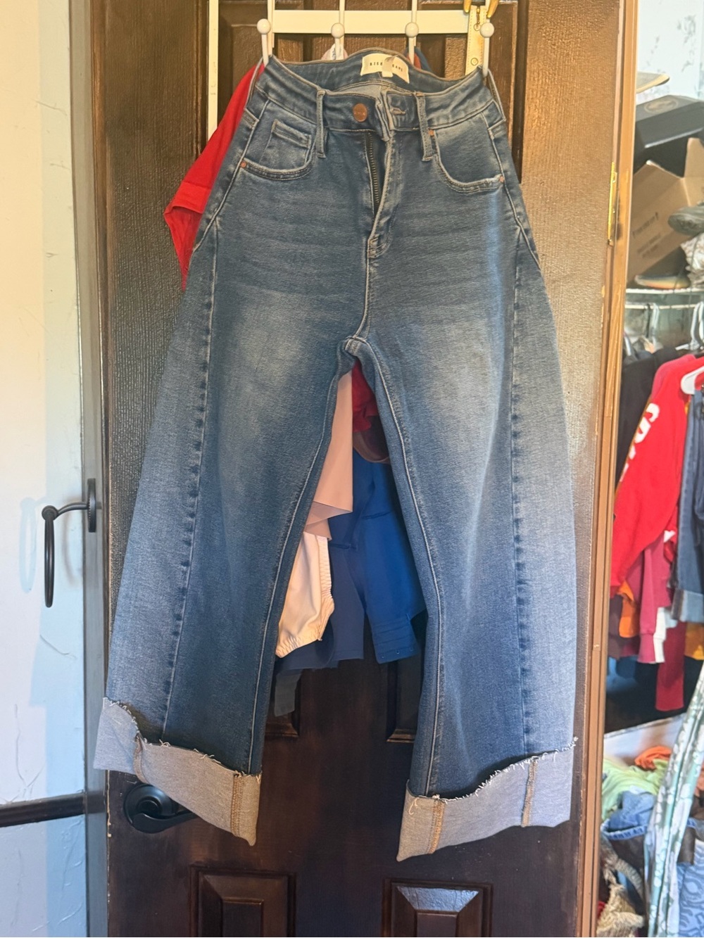 Risen Blue Wide-Leg High-Rise Women's Jeans NEVER WORN